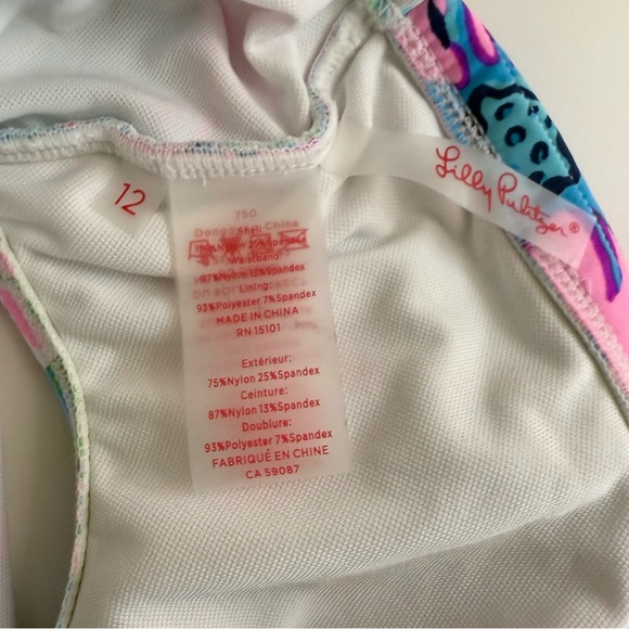 Lilly Pulitzer Pink and Blue Floral Bikini - Picture 15 of 16